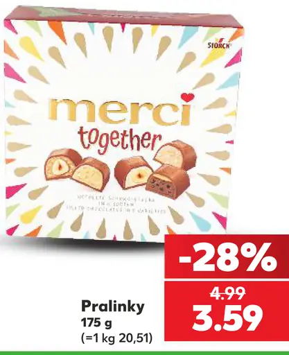 Merci together pralinky