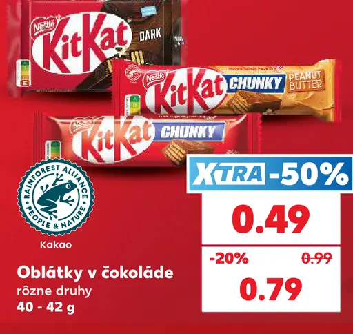 Oblátky v čokoláde rôzne druhy