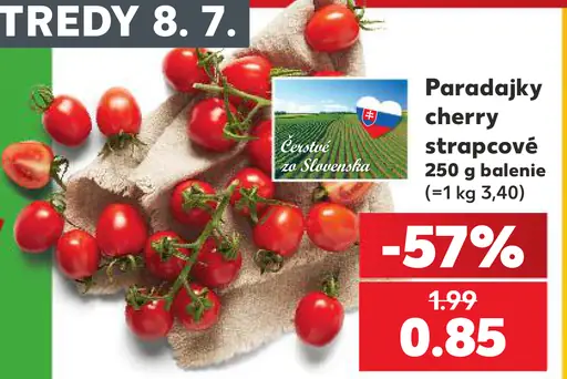 Paradajky cherry strapcové