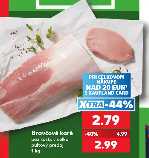 Bravčové karé bez kosti chladené