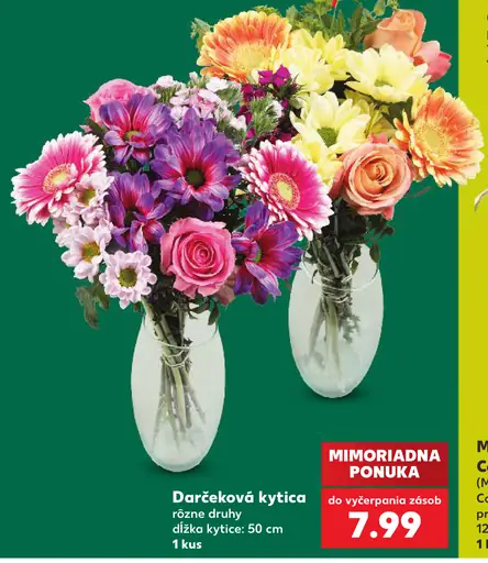 Darčeková kytica rôzne druhy