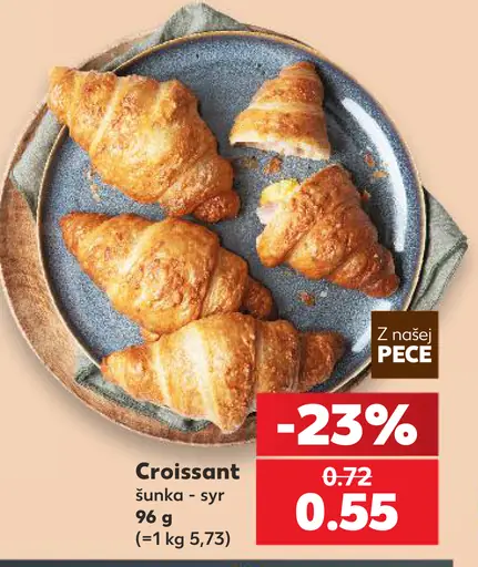 Croissant šunka - syr