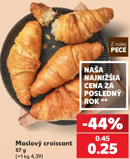 Maslový croissant