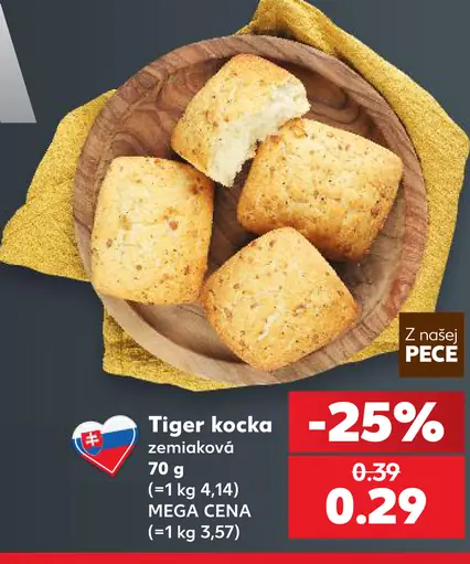 Tiger kocka zemiaková