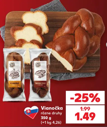 Vianočka briošková pletená