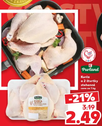Purland kurča a z štvrtky stehnenné