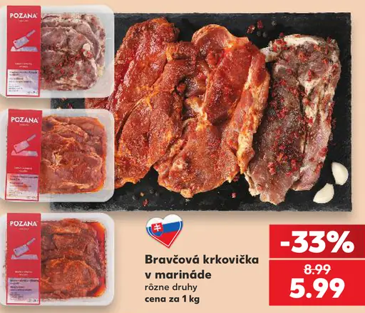 Poznań bravčová krkovička v marináde