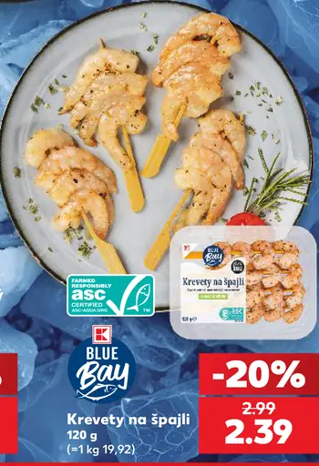Blue Bay krevety na špajli