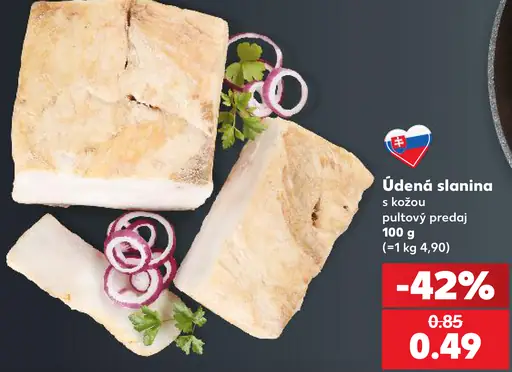 Údená slanina s kožou