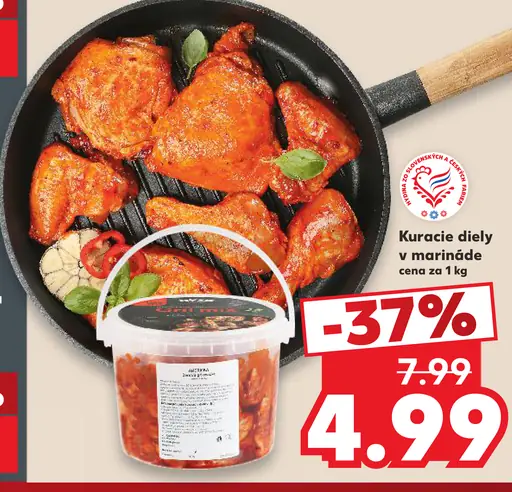 Kuracie diely v marináde