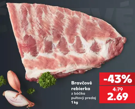 Bravčové rebierka z bočka