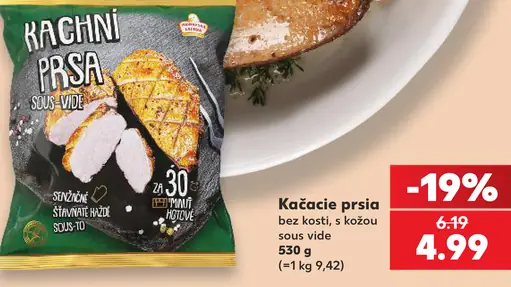 K-Purland kačacie prsia bez kosti, s kožou sous vide