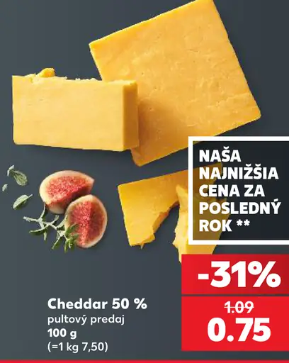 Cheddar 50 % syr