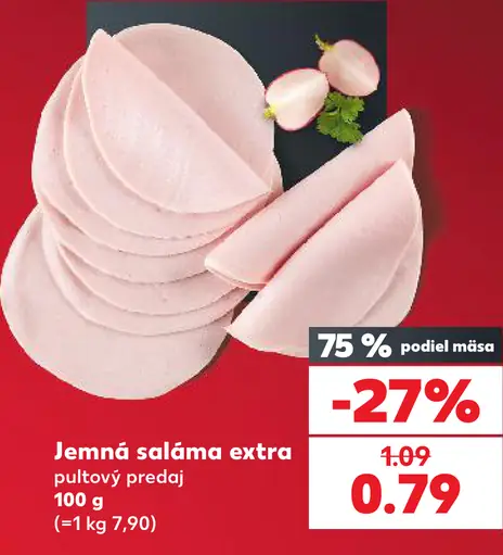 Jemná saláma extra pultový predaj