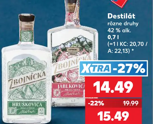 Bošácka destilát 42 %