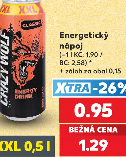 Crazy Wolf Energetický nápoj