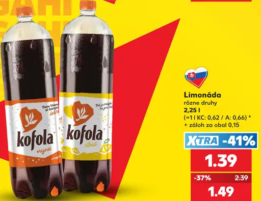 Kofola limonáda citrus