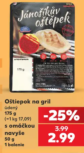 Jánošíkov oštiepok na gril údený s omáčkou