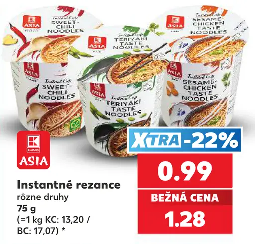 K-Classic Asia instantné mie rezance