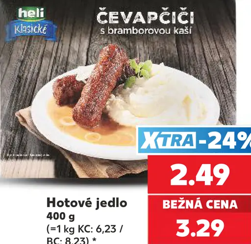 Heli Králičí Čevapčiči s bramborovou kaší