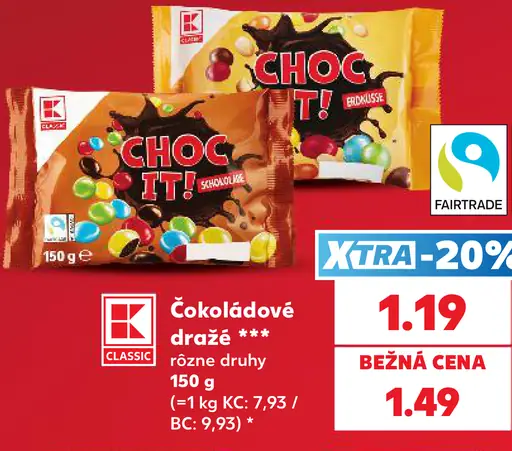 K-classic Čokoládové dražé