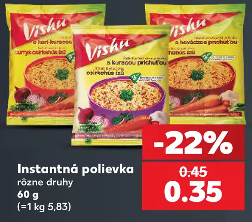 Vifon Instantná polievka rôzne druhy