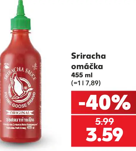 Sriracha omáčka pálivá