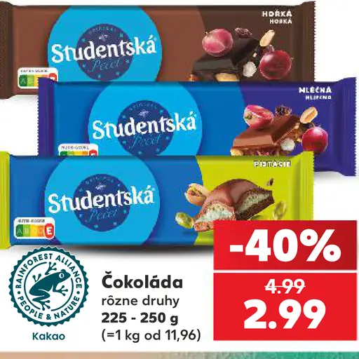 Orion Študentská pečať čokoláda