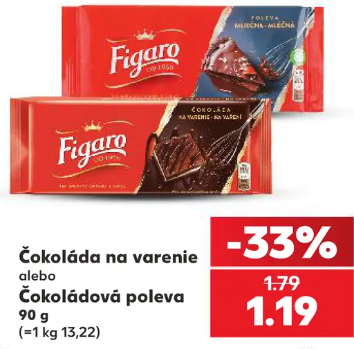 Figaro Čokoláda na varenie