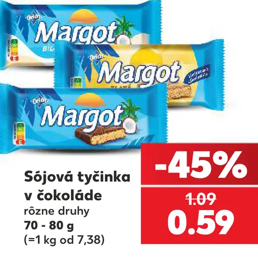 Margot Sójová tyčinka v čokoláde
