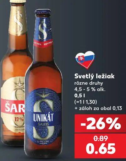 Unikát svetlý ležiak