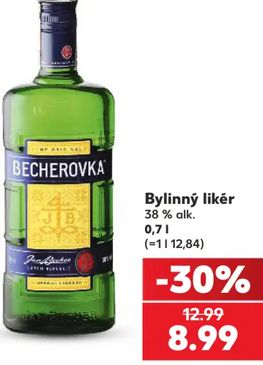 Becherovka bylinný likér 38 % alk.
