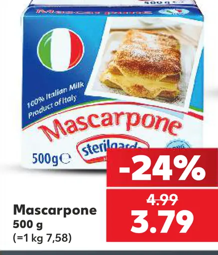 Mascarpone sterilované