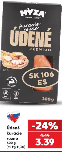 Hyza Údené kuracie rezne premium