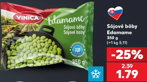 Vinica edamame sójové bôby