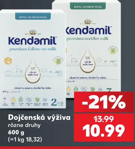 Kendamil dojčenská výživa pokračovacie mlieko 6+