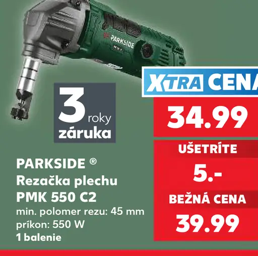 Parkside Rezáčka plechu PMK 550 C2