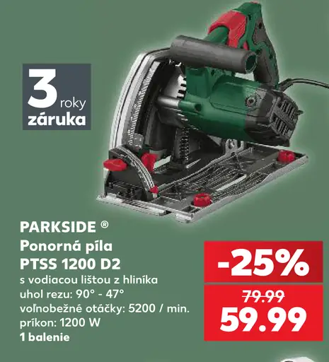 Parkside ponorná píla PTSS 1200 D3