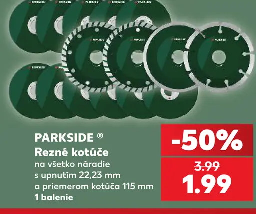 Parkside rezné kotúče na všetko náradie