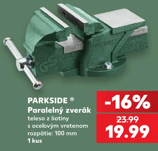 Parkside Paralelný zverák