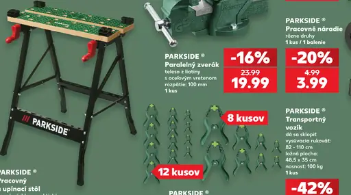 Parkside Pracovný a upínací stôl