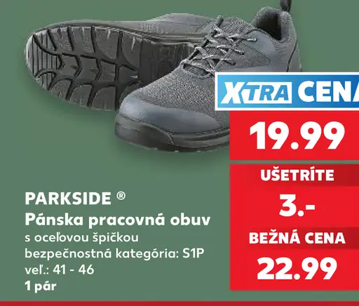 Parkside pánska pracovná obuv s oceľovou špičkou