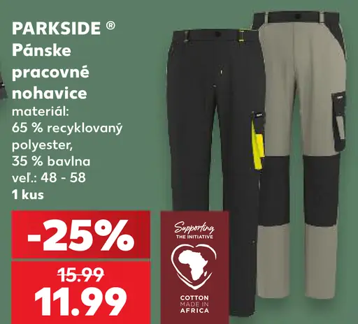 Parkside Pracovné nohavice