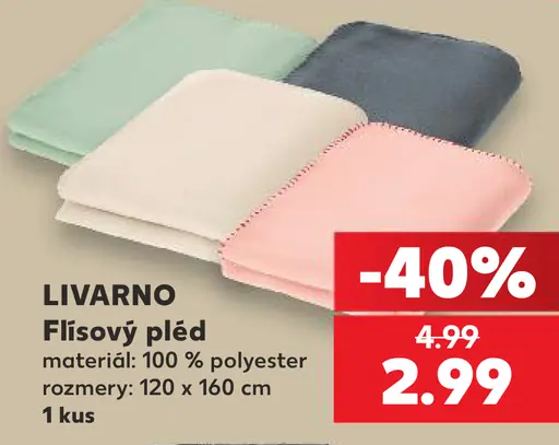 Livarno flísový pléd