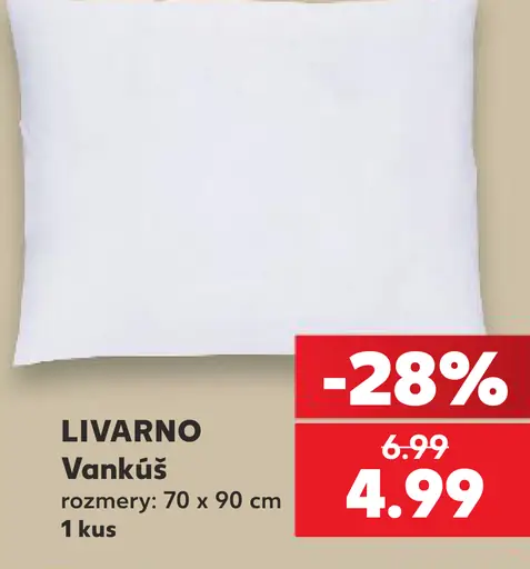 Livarno vankúš