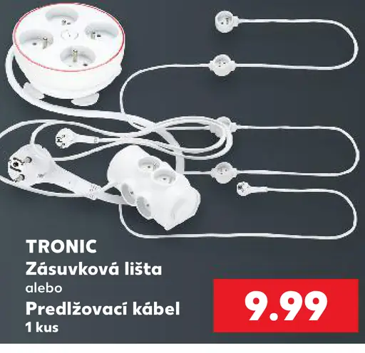 Tronic zásuvková lišta alebo predlžovací kábel