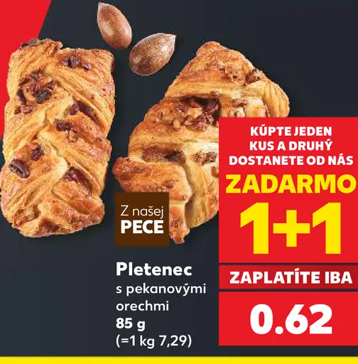 Pletenec s pekanovými orechmi