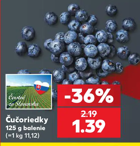 Čučoriedky čerstvé