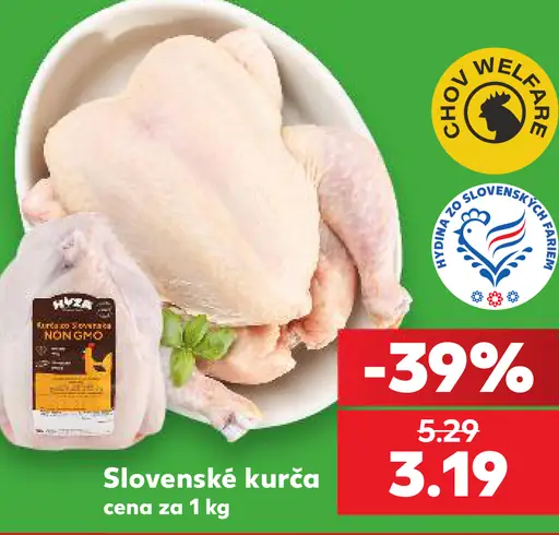 Slovenské kurča celé