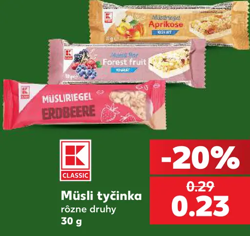 K-Classic Müsli tyčinka
